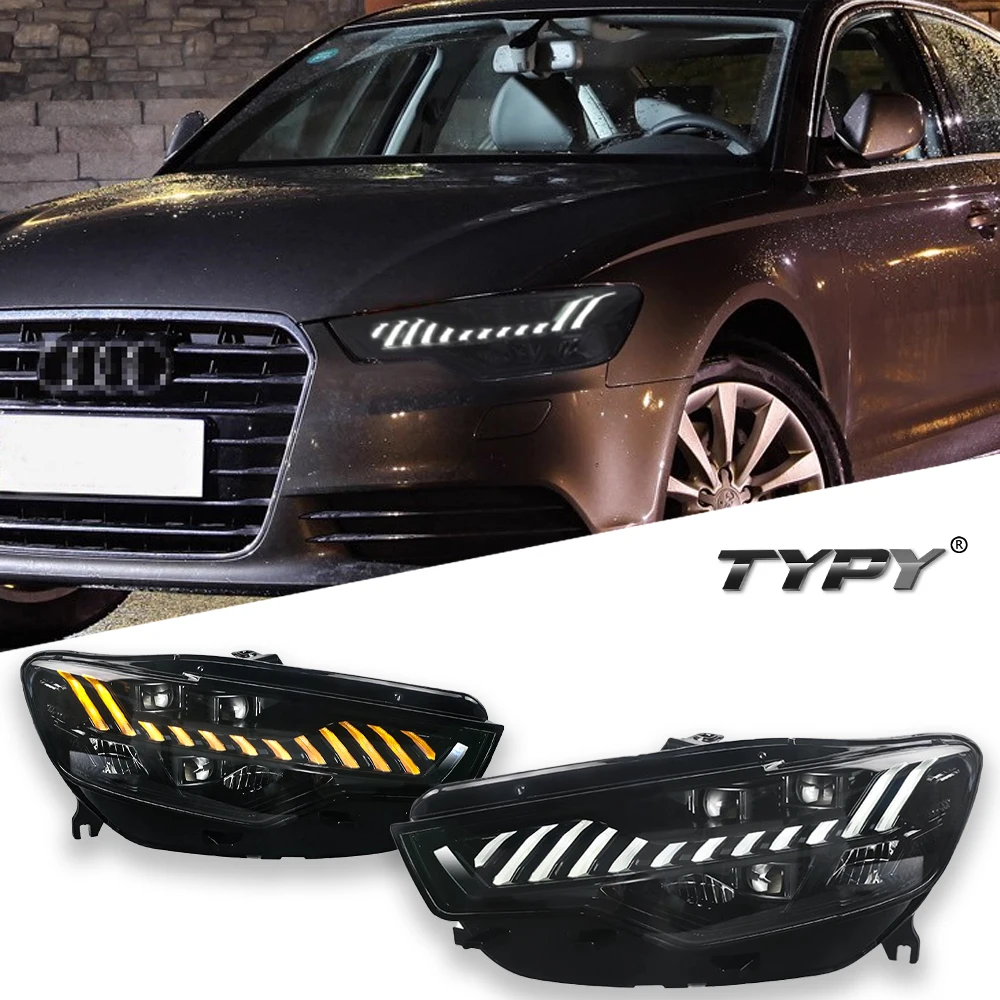 

TYPY Car For Audi A6 LED Headlight A6L 2012-2015 Upgrade Modified to New DRL Dynamic Turn Signal LED Headlight Auto Accessories