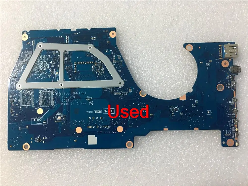 Used For Lenovo YOGA3 14 YOGA 3 14 Laptop Motherboard main board CPU I5-5200 UMA NM-A381 FRU 5B20H35640