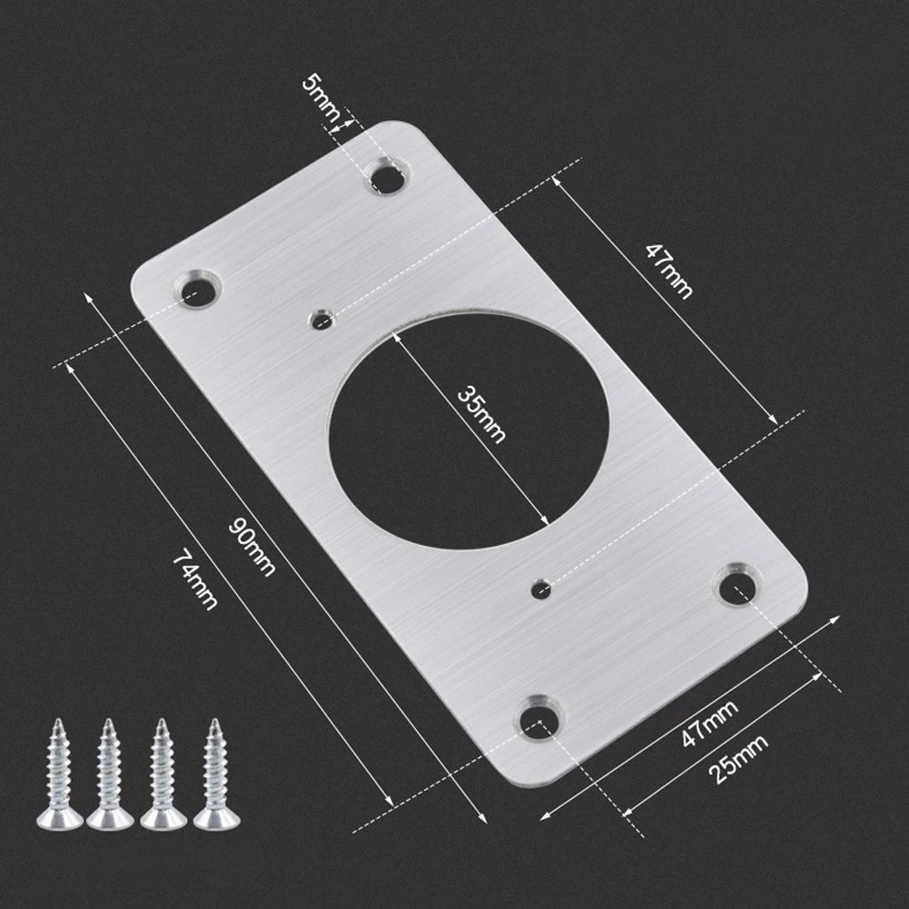 10 Pair Hinge Repair Plate Cabinet Furniture Drawer Table Repair Mount Tool Stainless Steel Hinge Fixing Plate Rust Resistant