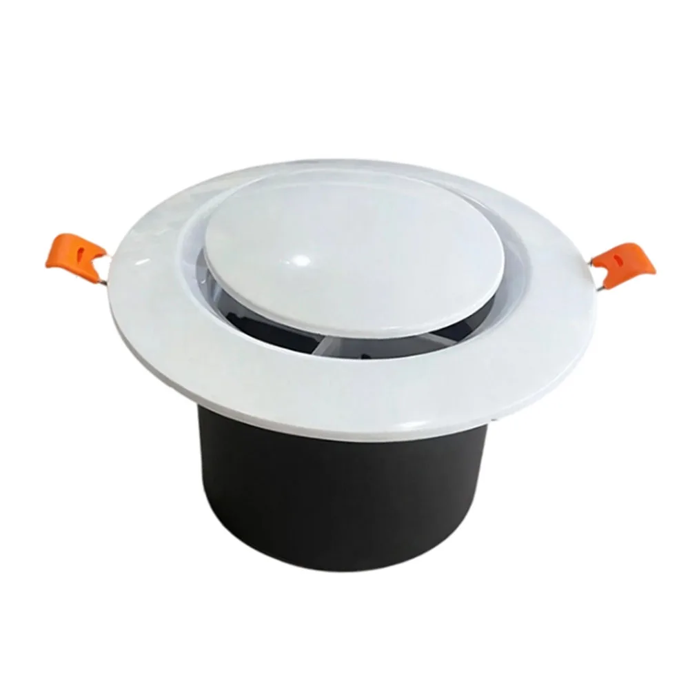 Round ABS Cornice Vent for Dryer Exhaust and Soffit Ventilation in For Bathroom Kitchen Attic and Ceiling Airflow Setups