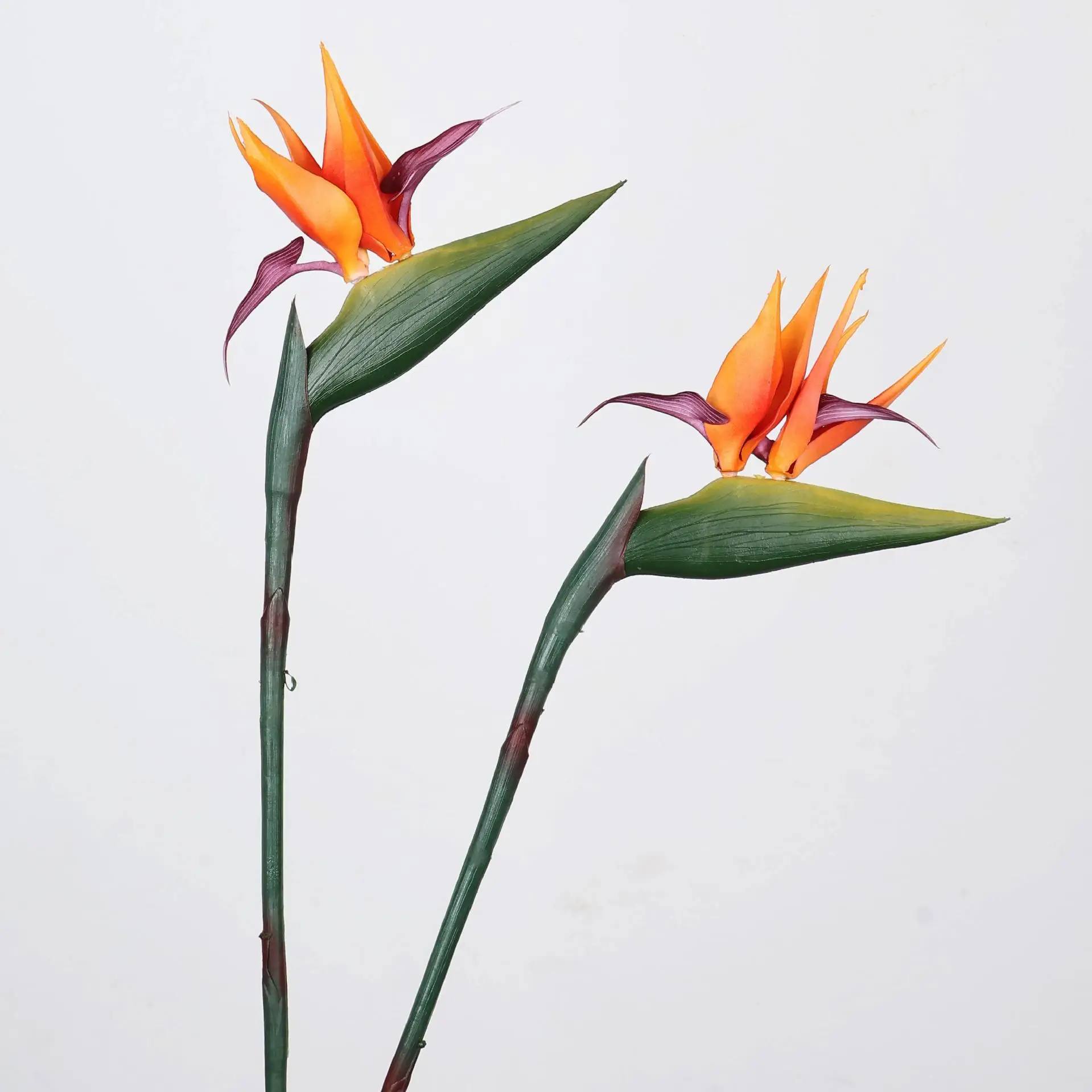 33 Inch Artificial Bird Of Paradise Plant Single Stem Faux Tropical Flower For Home Decoration And Floral Arrangement - view 4