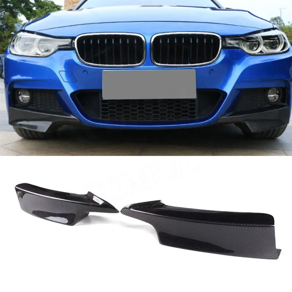 

VACOMUL Front Bumper Lip Fin Splitter Flaps Aprons for BMW 3 Series F30 M sport Sedan 2012-2017 Carbon fiber