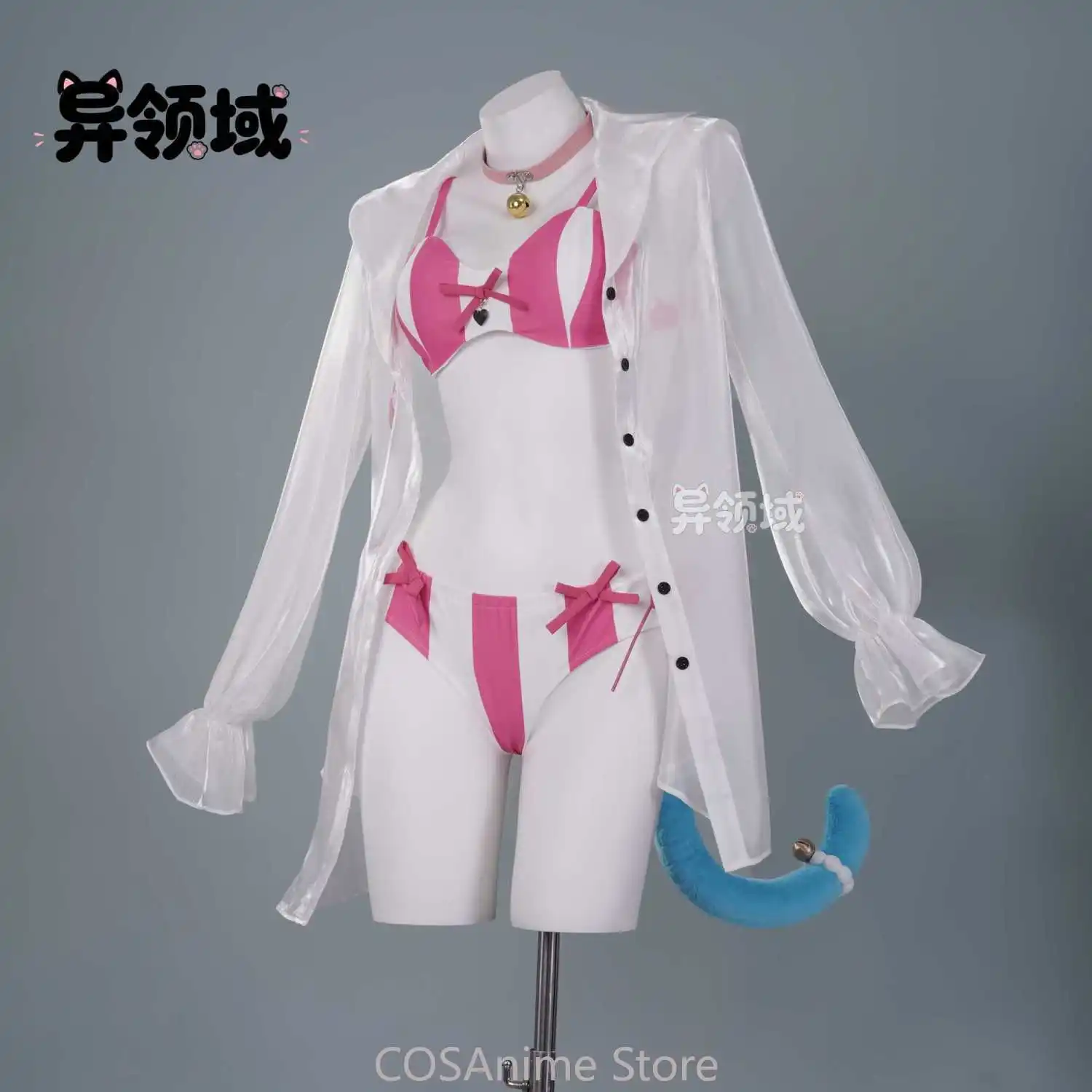Roupa de Cosplay Neverness To Everness Mint, Roupa de Noite Sexy de Verão, Biquíni, Roupa Transparente para Carnaval
