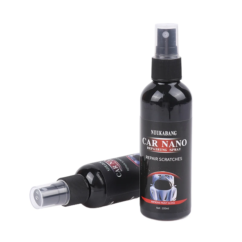 Car Scratch Repair Nano Spray, polonês hidrofóbico, nano revestimento, deslocamento de água, cera de polimento, acessórios do carro, 50 ml, 100ml