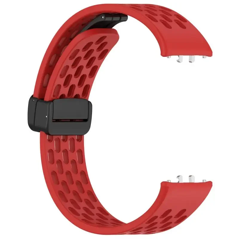 Magnetische Schnalle Mesh Silikon Armband Für Samsung Fit 3 Sport Atmungsaktive Uhr Band Für Samsung Galaxy Fit 3 Ersatz Armband – Detail 8