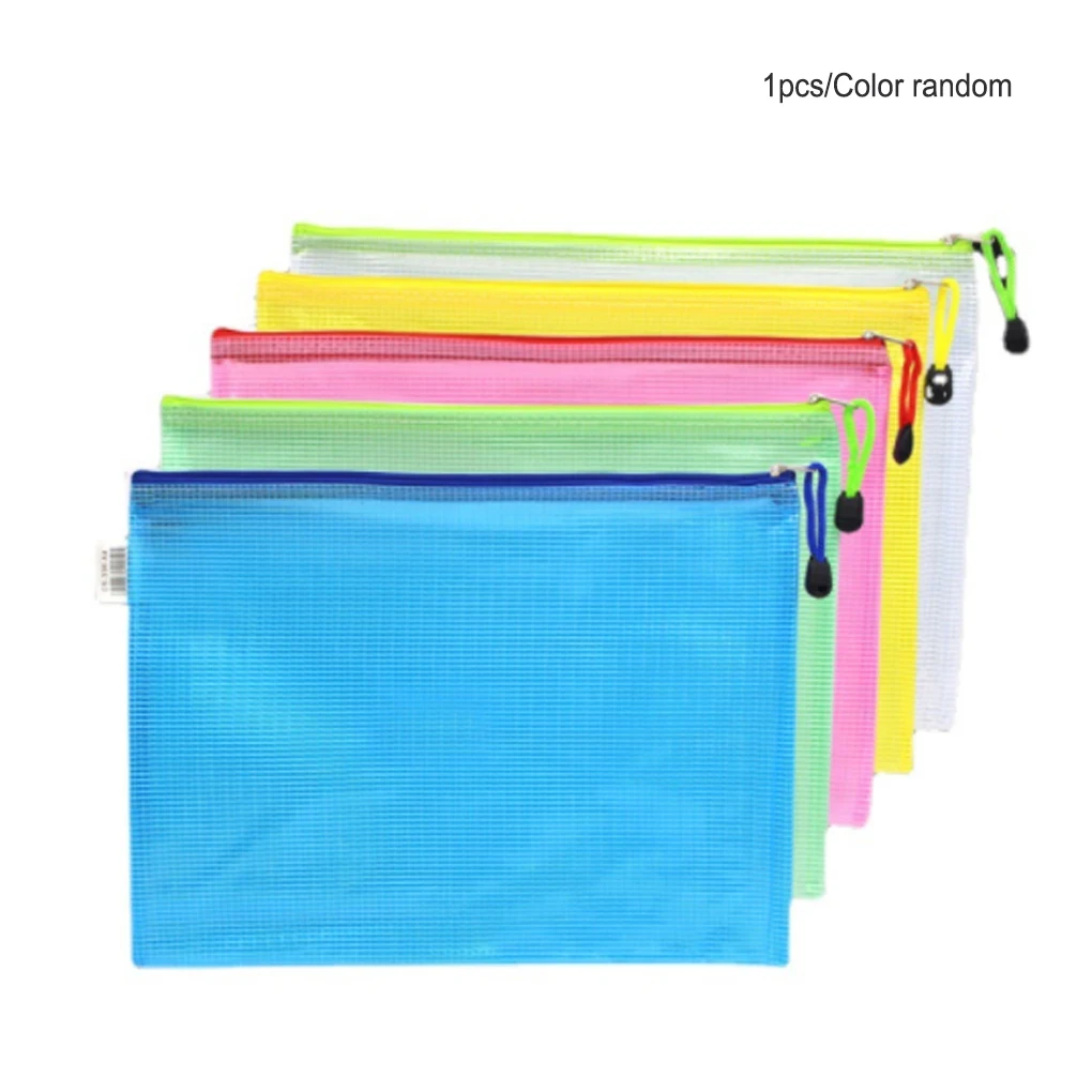 

File Mesh Bag PVC Home School Business Wallet Tickets Folder Organizing