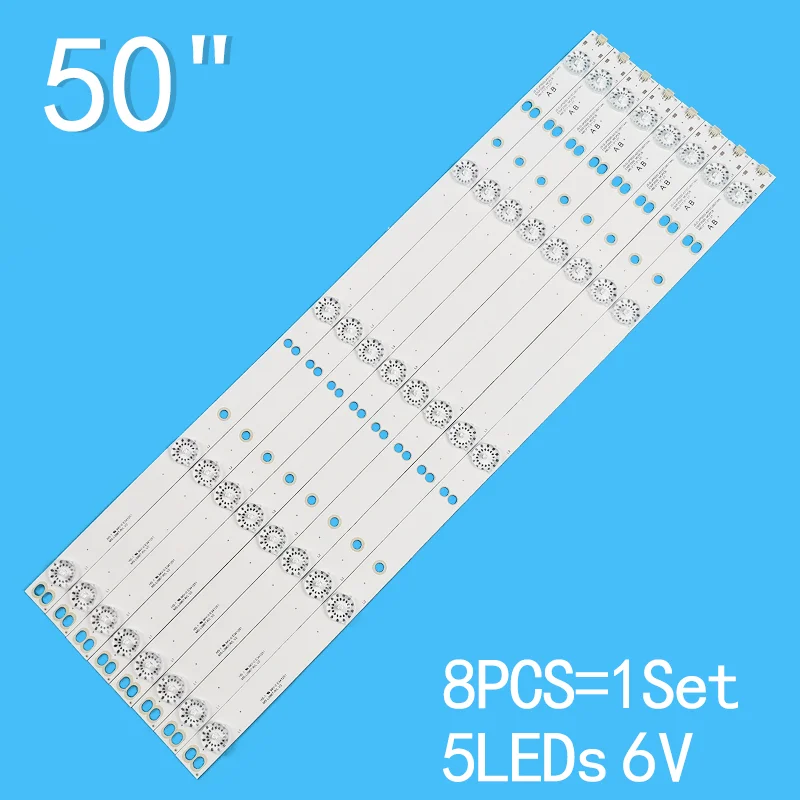 

New 8PCS/lot For 50" LCD TV JS-D-JP5020-A51EC JS-D-JP5020-B51EC E-50F2000 D50-F2000 MCPCB LD-50SF6015BT JS D JP5020 A51EC B51EC