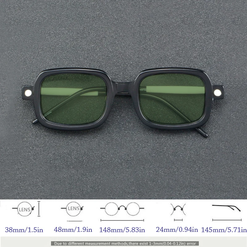 Square acetate sunglasses suitable for men and women with myopia prescription optical reading sunglasses turtle shell color