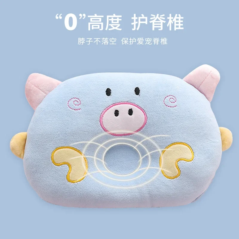 CDH011 Pet dog sleeping pillow, cute piggy pattern protects cervical spine deep sleep dog cat pillow