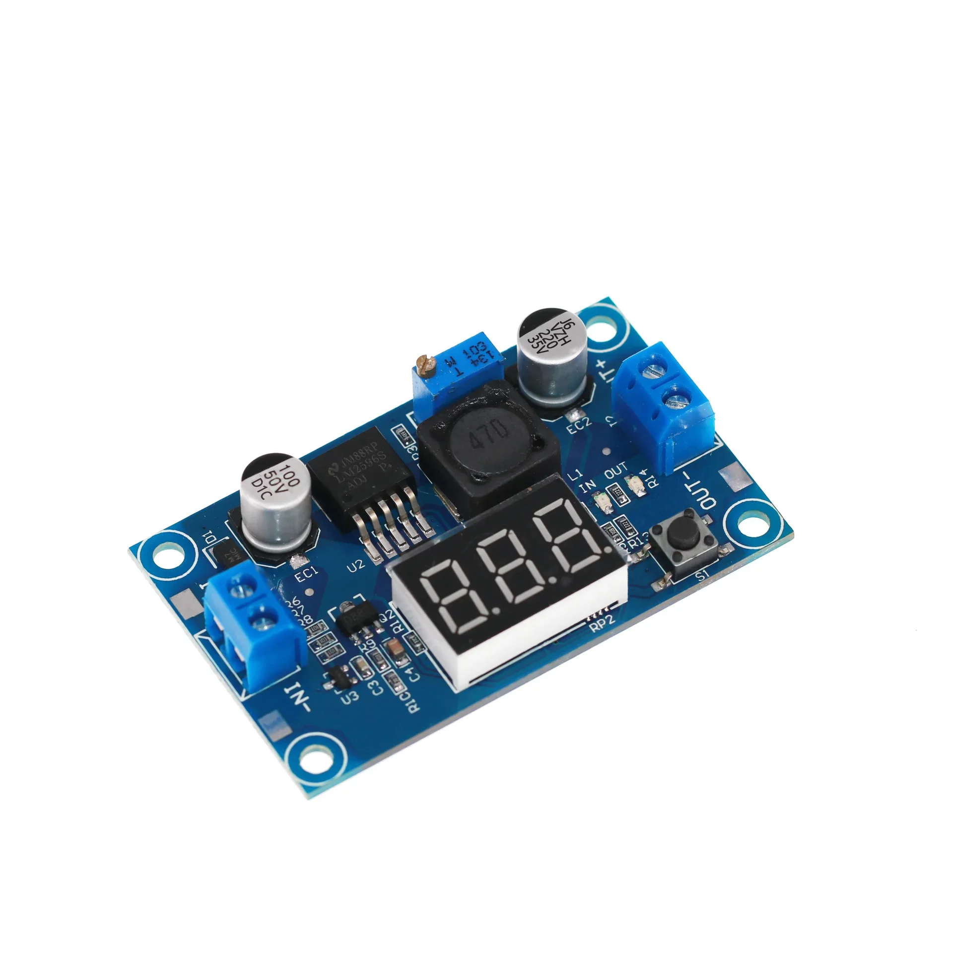 LM2596 DC DC Step Down Converter Voltage Regulator LED Display Voltmeter Buck Adapter Adjustable Power Supply