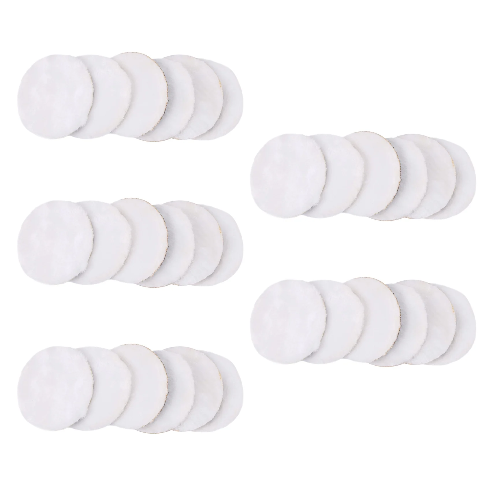 

A84E-60Pcs 125Mm Car Polishing Pad 5 Inch Polish Waxing Pads Fiber Polisher Bonnet Car Paint Care