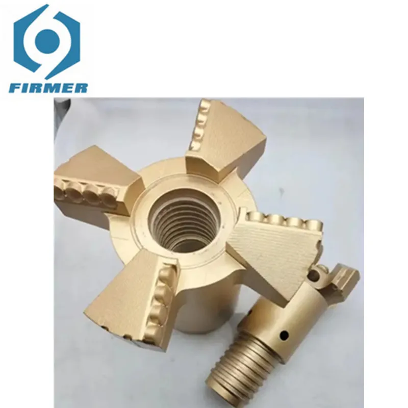 ダイヤモンドコンパウンドプレート付きドリルビットタワー、花崗岩油井掘削直径、75mm- 200mm、pdcスクレーパー、2層、3層