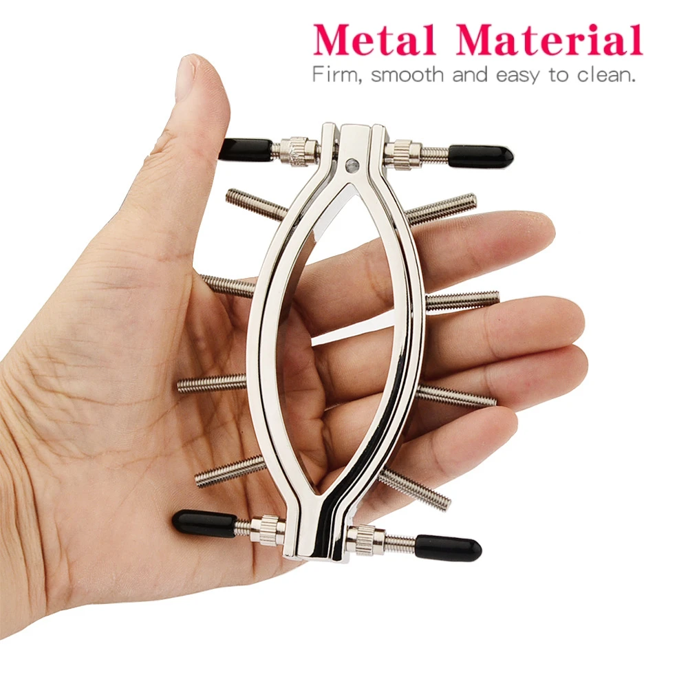 Stianless Steel Pussy Clamp with Spikes Labial Clamp Vaginal Expander Speculum Clitoris G-spot Flirt Fetish Bdsm Sex Toy Women