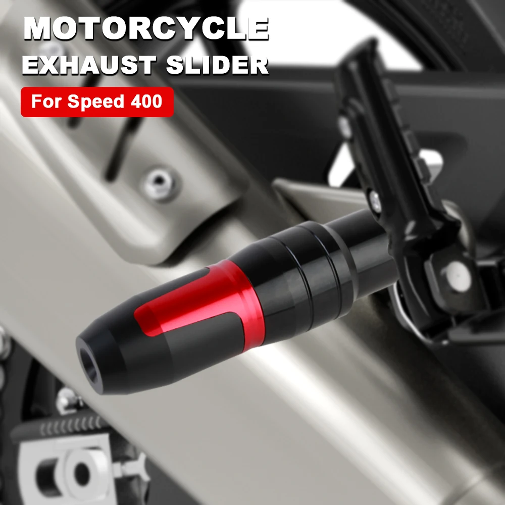 

Ползунок выхлопной системы с ЧПУ из алюминиевого сплава, защита от падения для скорости 400, аксессуары 2024, защита от столкновений для мотоциклов