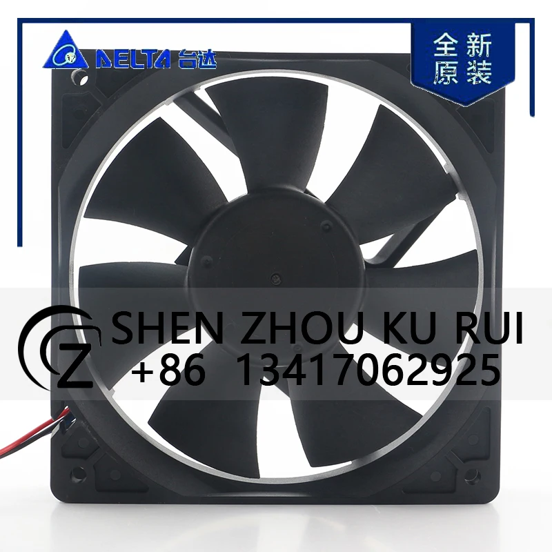 

Delta 12025 120x120x25MM 48V DC 12V 0.35A AC EC 12CM 3-wire Speed Measurement Chassis Violence AFB1212H-F805 Cooling Fan