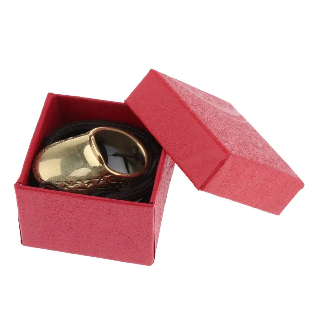 Archery Thumb Ring Brass Finger Guard Traditional Archer Thumb Protector for Professional Target Shooting