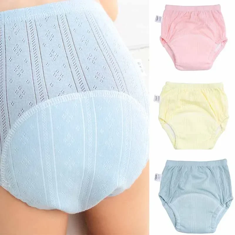 3pcs/lot Newborn Training Pants Cotton Thin Summer Baby Shorts Washable Boy Girls Cloth Diapers Reusable Nappies Infant Panties