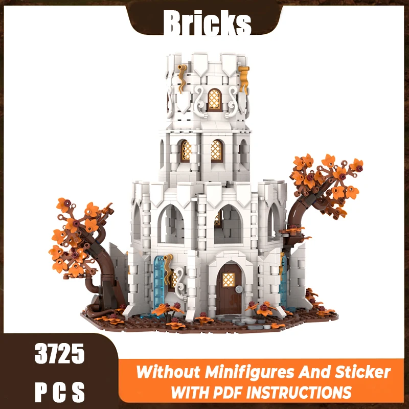 

Exquisite new product MOC building block model White Wizard Holy Spirit Tower technology modular children's toy gift DIY set