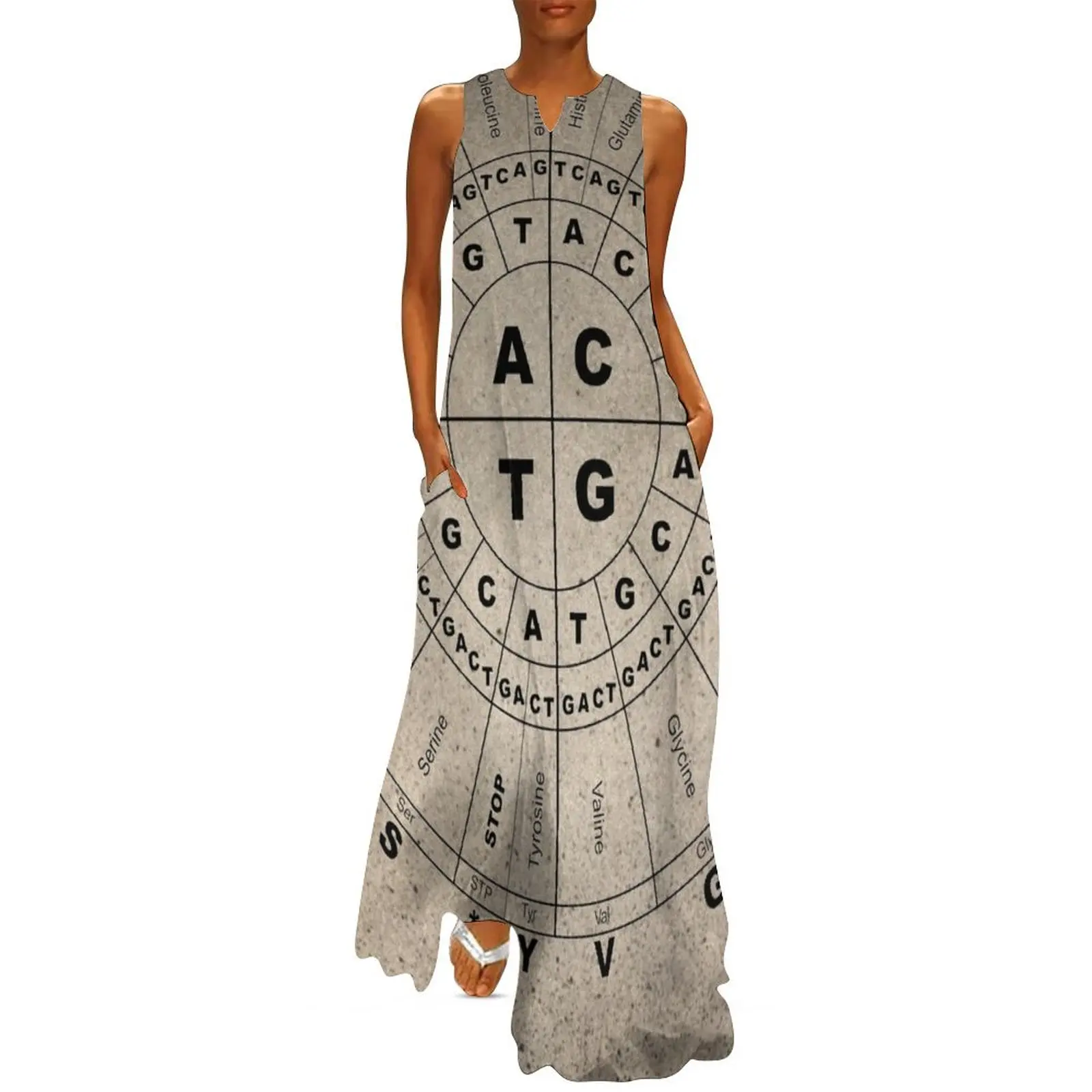 The genetic code Long Dress women's summer clothing 2025 dress summer Woman dresses