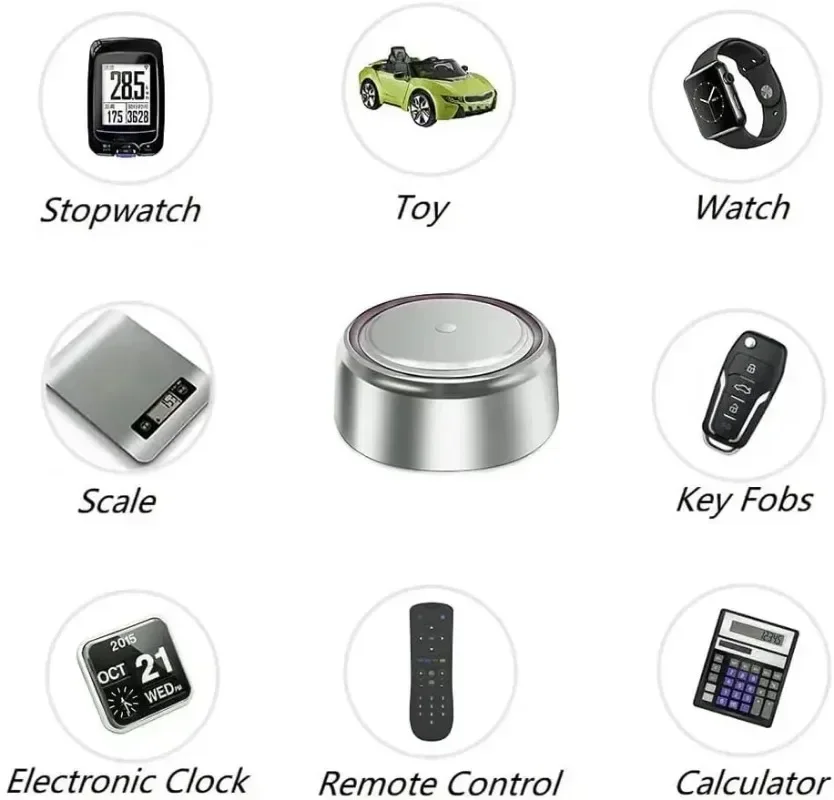 CR1620 3V Lithium Battery Li-MnO₂Button Battery Compatible with for Watch,Key Fob,Calculator,Car Remote,Remote Control,Toys etc