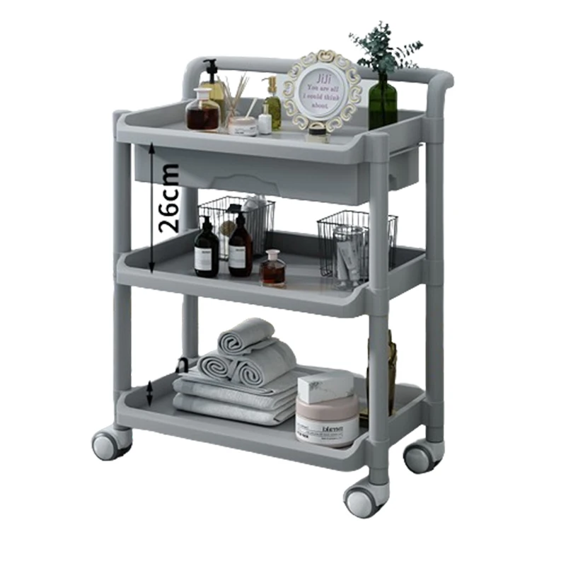 Moving Cart Hospital Trolley Multifunctional Salon Auxiliary Drawers Clinical Service Barber Station Aesthetics Spa