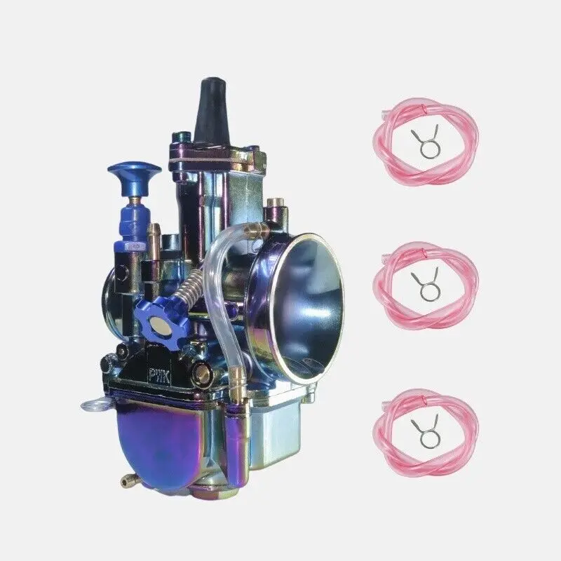 

High Performance Universal Koso Carburetor Colorful electroplating PWK24 26 28 30 32 34mm for Yamaha Banshee 350 Platinum Finish