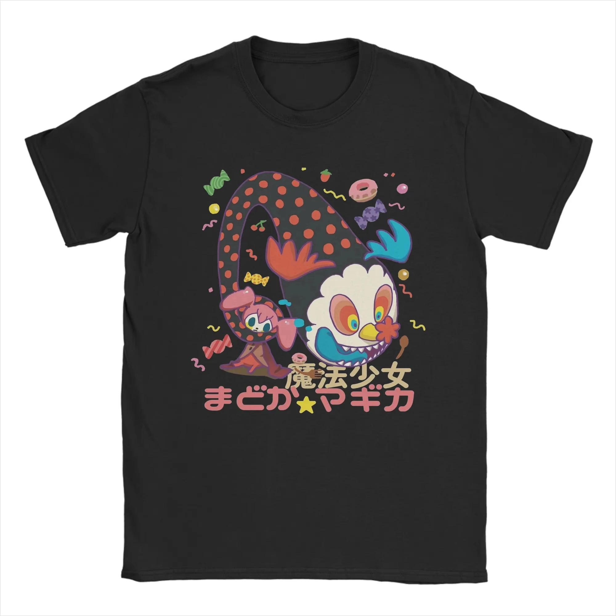 Madoka Magica Cotton Streetwear Fashion Oversized Unisex Print Short Sleeve Loose Casual Short Sleeves Classic high quality soft
