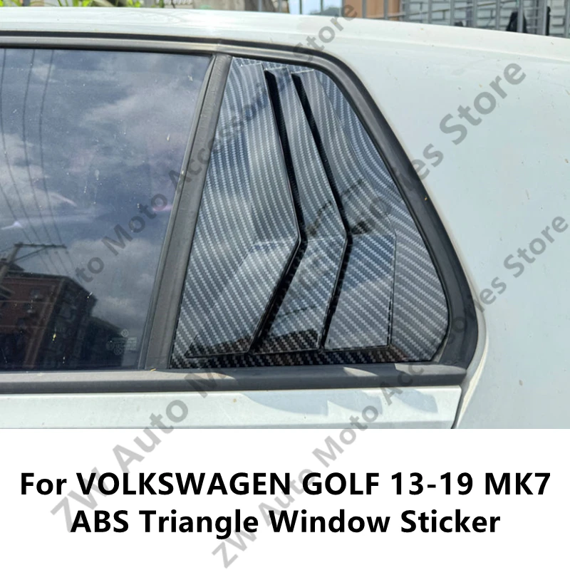 

For VOLKSWAGEN GOLF 13-19 MK7 ABS Triangle Window Sticker,Car Auto Styline Exterior Modification Protection Accessories Refit