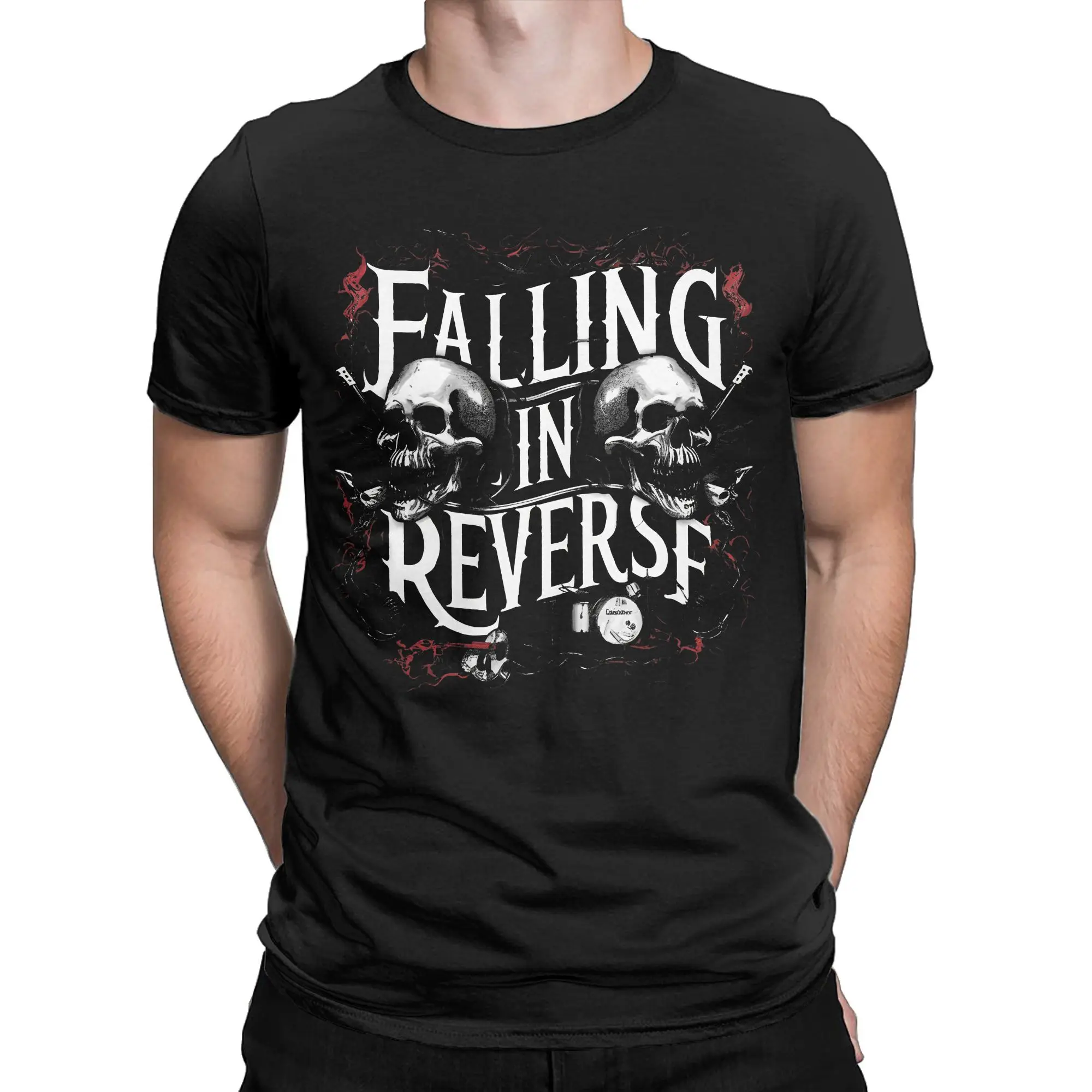 Mens Womens Falling in Reverse heavy metal music band  T Shirt Cotton Fashion Tee Shirts  Clothing Outfits