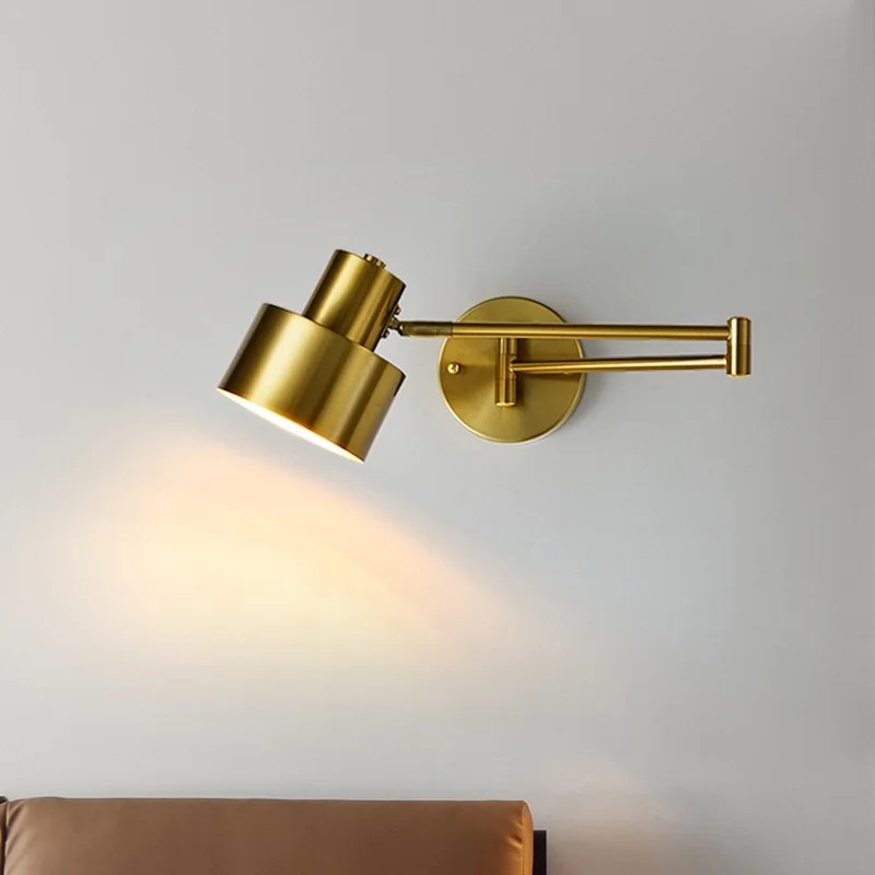 

LED Lamp Touch Sensor Modern Wall Lights Adjustable Swing Long Arm Internal Bedside restaurant Room Lighting Decor Sconce Lights