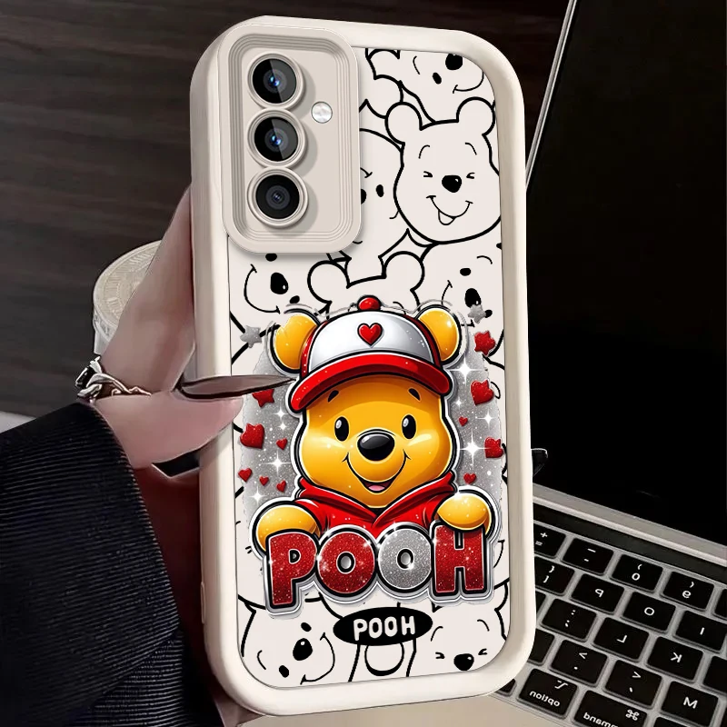 Stitch Pooh Bear Case for Samsung Galaxy S25 Ultra Plus S24 S23 S22 S21 S20 FE A73 A72 A71 A56 A55 A54 5G A52 A52S A51 4G Cover - náhled 6
