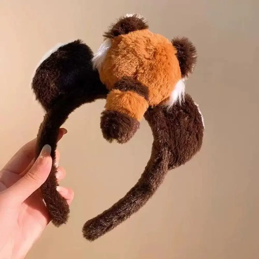 Ikat Rambut Lucu Ringan Ikat Rambut Boneka Rakun yang Dapat Disesuaikan Anti Selip untuk Cosplay