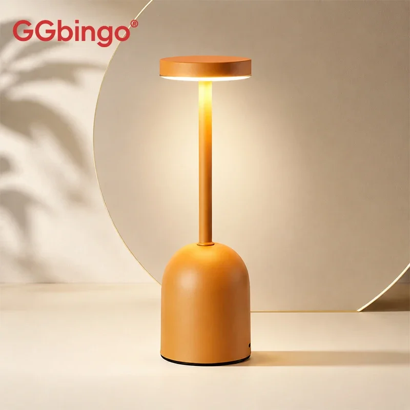 lampara de escritorio inalambrica ggbingo con control tactil luz nocturna led nordica lampara de mesa de metal lampara de dormitorio inalambrica lampara de mesa recargable