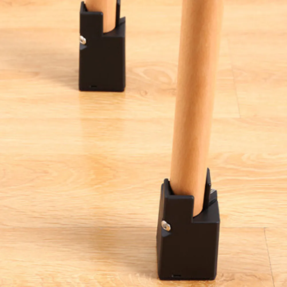 

4Pcs Adjustable Bed Risers 2 Inch Furniture Leg Lifts for Beds Tables Sofas Recliners Dorm Beds Heavy Duty ABS Non-Slip Stable