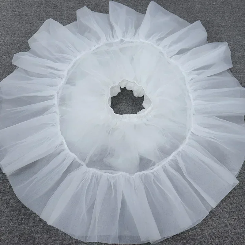 ЮбкаLolita Underskirt Women Skirt Support White Cosplay Petticoat Preppy Style Cute Black Ruffle Fashion Girl
