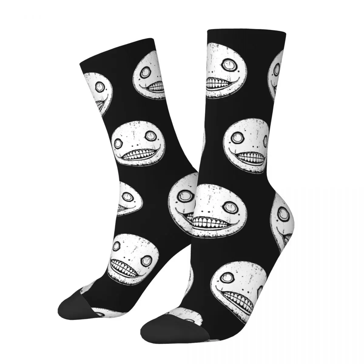 Cool Emil Nier Replicant Automata Gestalt Game Basketball Socks Polyester Crew Socks for Women Men Breathable