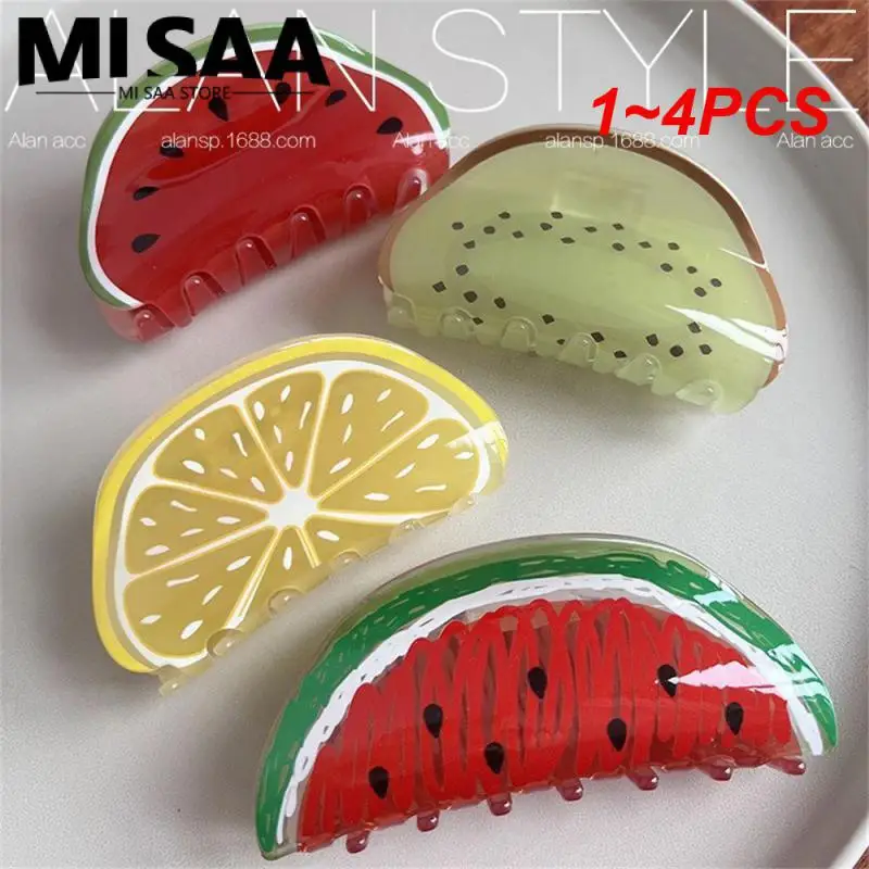 1~4PCS Fruit Hairpin Cute Design Not Easy To Damage Beautifully Popular Lovely Best Seller Fashion Hair Accessories