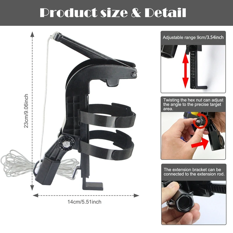 ABAE-ปรับ Sprayer Bracket อะแดปเตอร์ Wasp Nest สเปรย์สามารถ Extension Sprayer Extension Parts