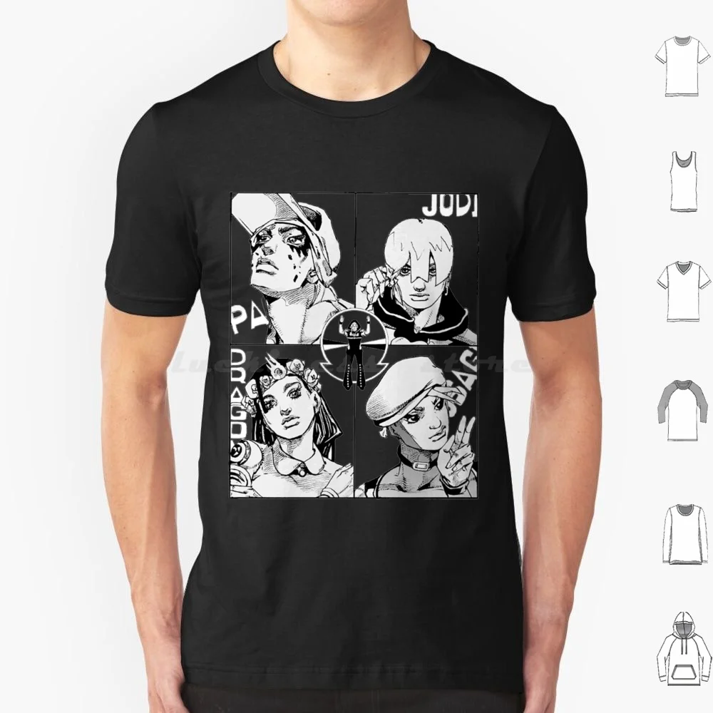 Jojolands Main Cast T Shirt Men Women Kids 6Xl Jojos Bizarre Adventure Jjba Jojolands Jodio Joestar Dragona Joestar Usagi Paco