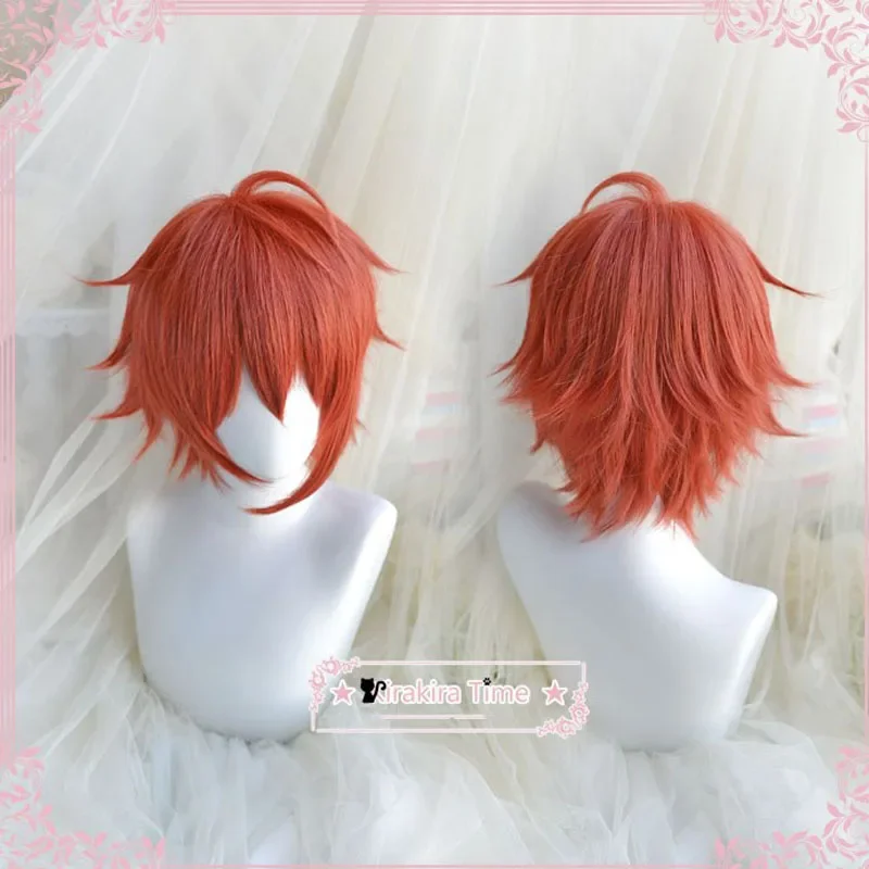 IDOLiSH7 NANASE RIKU Cosplay Wig Short Fluffy Layered Synthetic Hair for Adult Role Play Halloween   Wig Cap