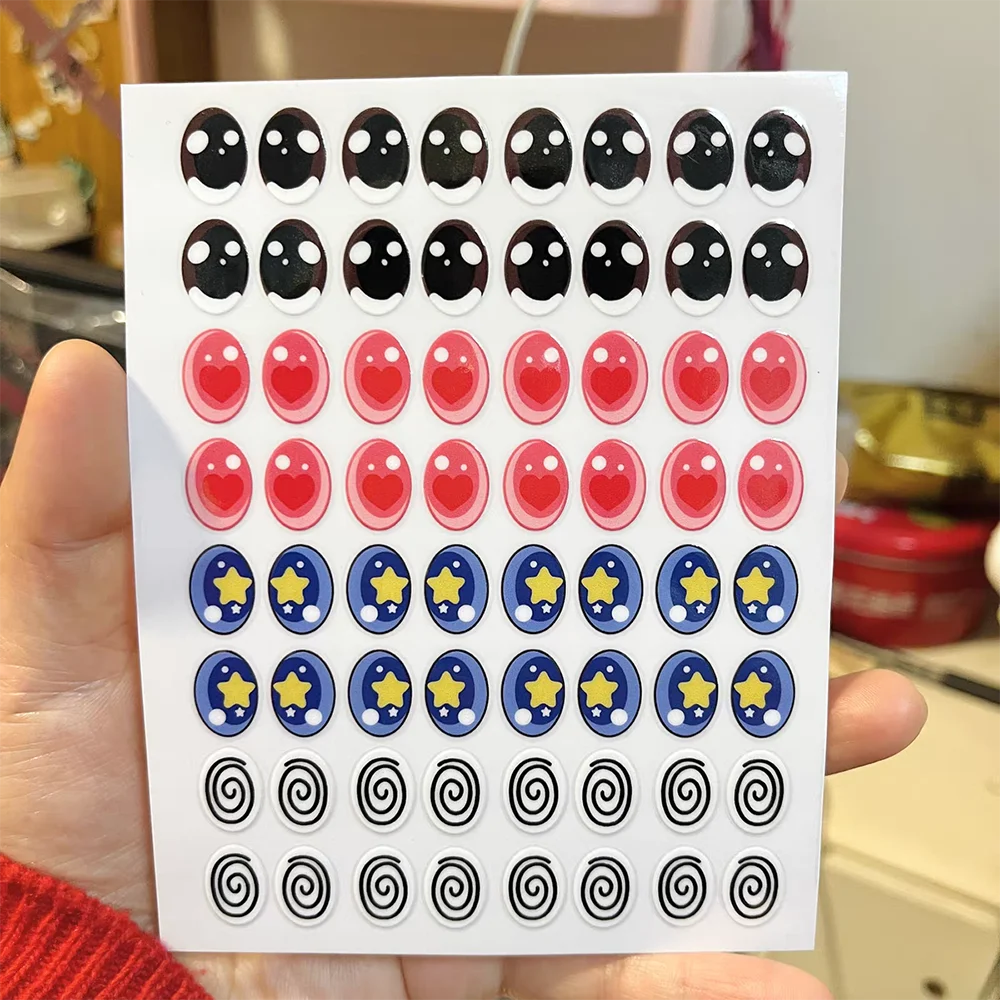 

Labubu V1 V3 Doll Accessories Color Eye Stickers Doll Makeup Materials DIY Accessories Gifts