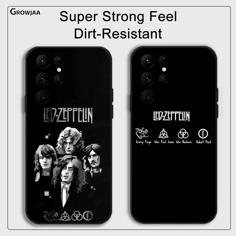 Band L-Led Z-Zeppelin Cool Phone Case for Samsung Galaxy S24 Ultra S22 S23 Ultra S21 S20 5G Protective Silicone TPU Funda