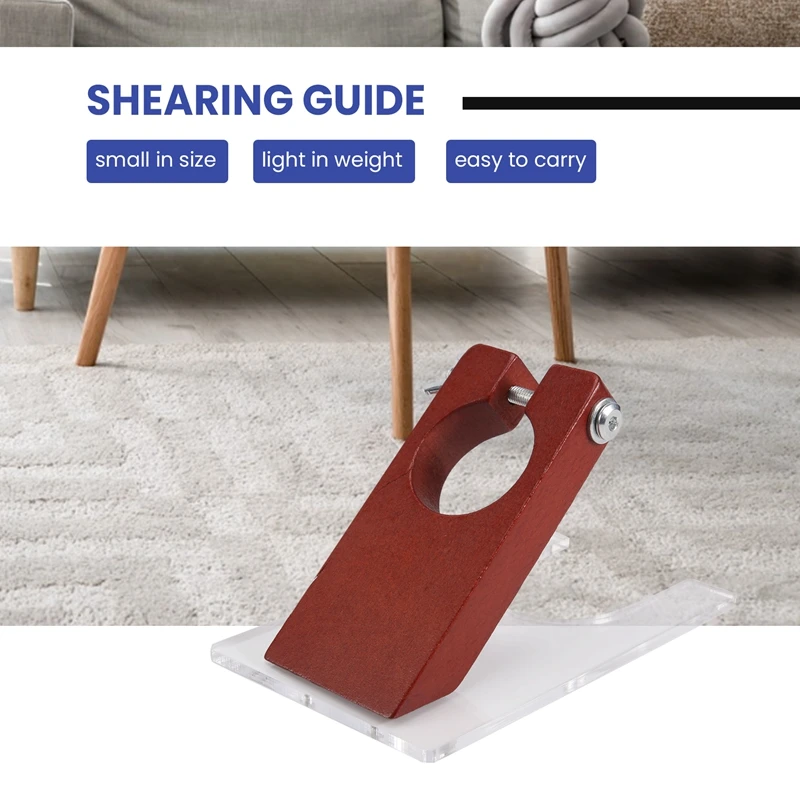 【Popular】Shearing Guide For Carpet Trimmer Guide To Keep Your Rug Surface Uniform, Solid Acrylic Shearing Guide For Rug Tufting