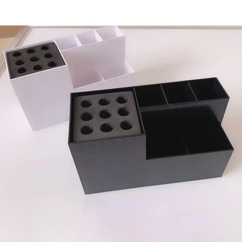 

Ящик для хранения парикмахерских инструментов, ножницы, стойка для расчески, коробка для парикмахерских инструментов для укладки, держатель для хранения парикмахерской, косметический органайзер