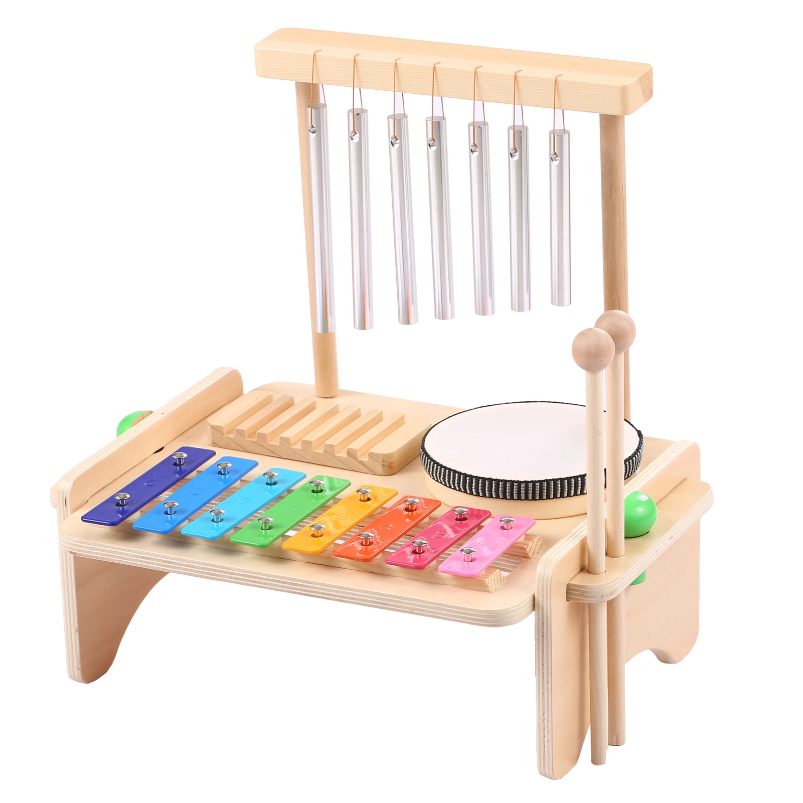 ชุดกลองชุดรวมกระดิ่งลมสำหรับเด - Musical Instrument Chimes บทวิจารณ์และราคา