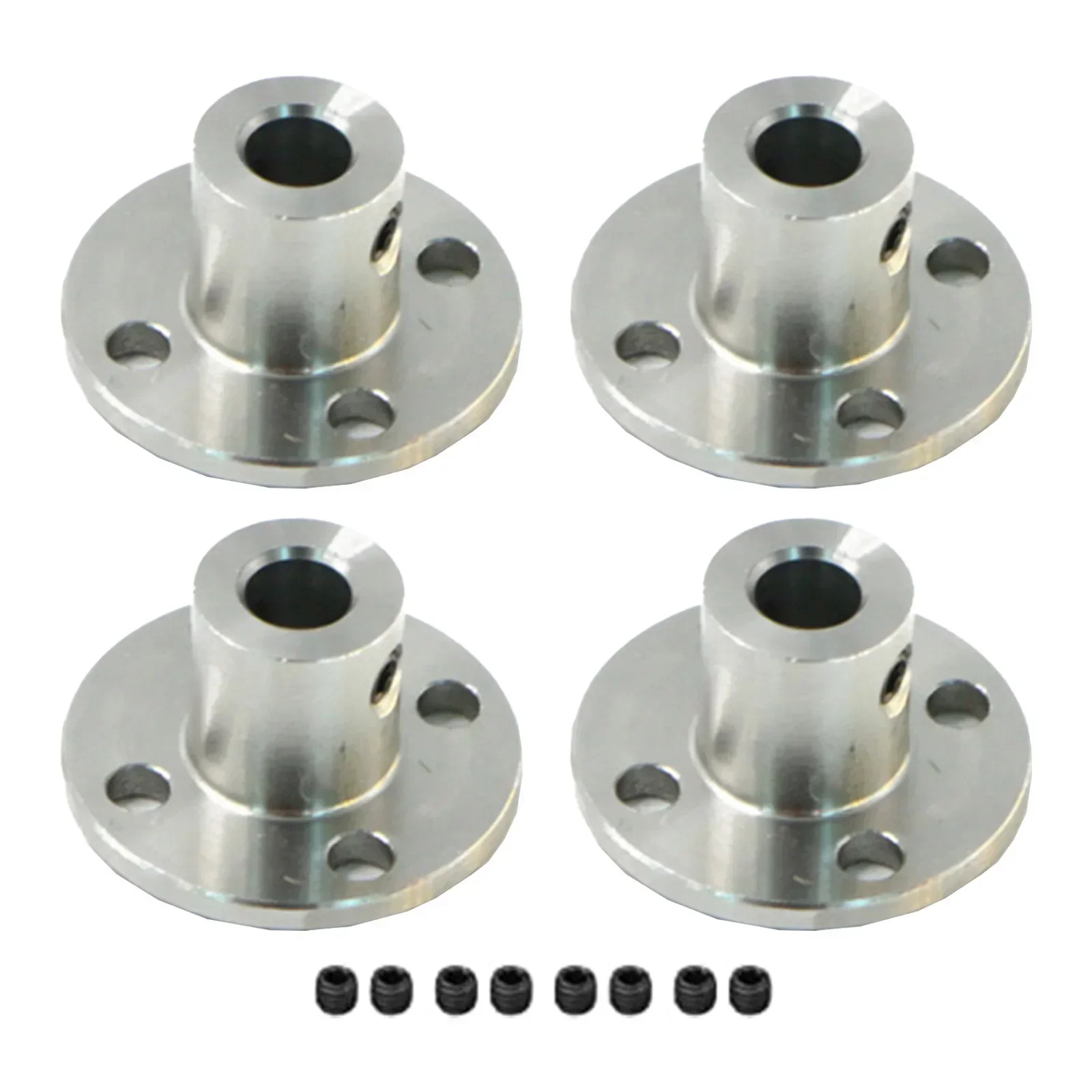 4PCS Flange Coupling for Motor Shafts Designed for 6mm Shafts Hardened Iron Electroplated Easy Installment on Shafts