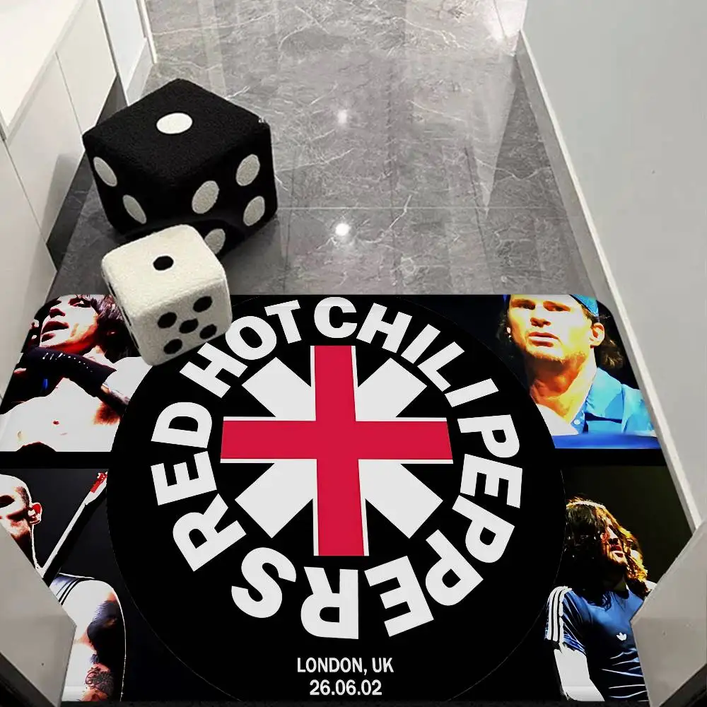 Classic Funk Rock Band R-Red H-Hot C-Chili P-Peppers Hallway Carpet Non-Slip Laundry Room Mat Laundry Decor Balcony Child Living