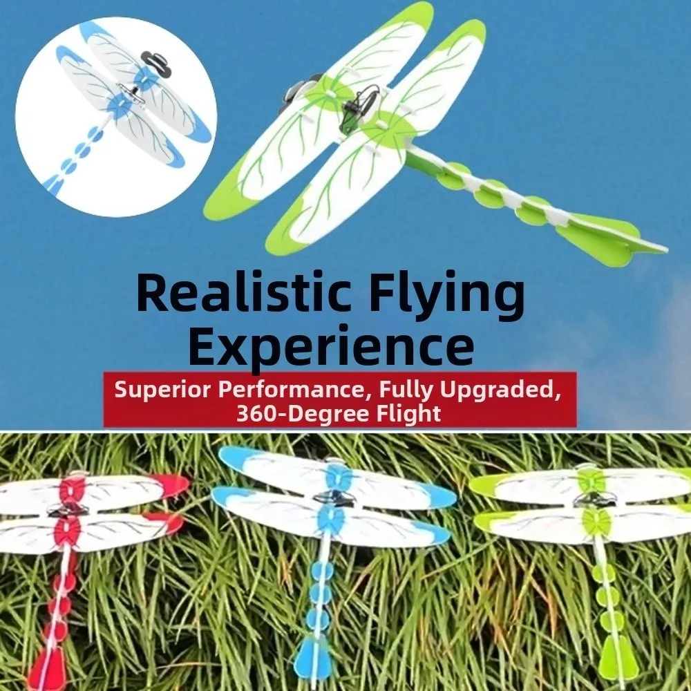 

Free Hand Throw Biomimetic Dragonfly Airplane Charging Powered Random Color Glider Toy Flight Assemble Airplanes Toys
