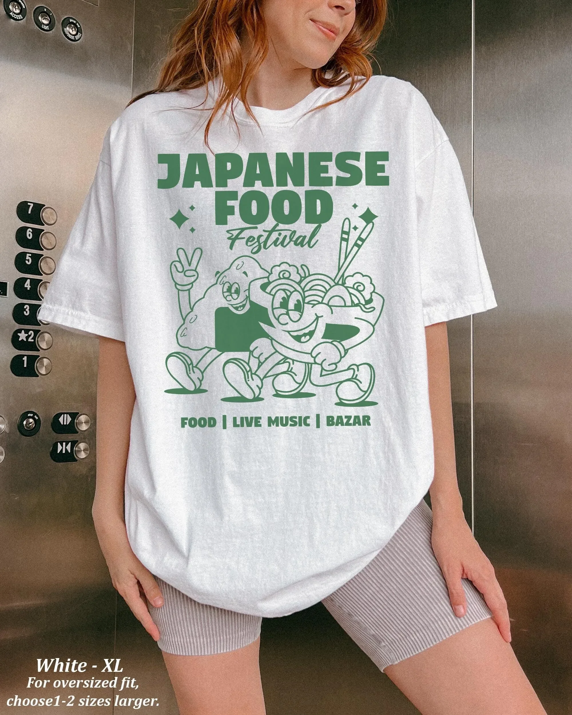 

Футболка Comfort Colors с японским едой, забавная уличная одежда с надписью Meme