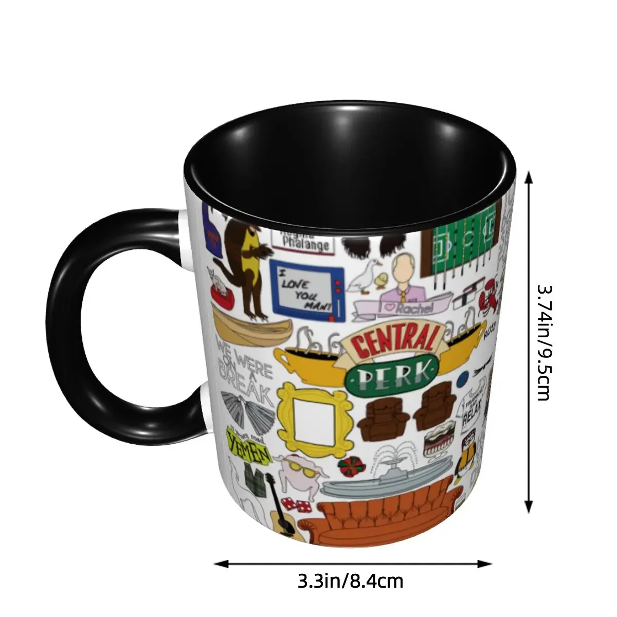 Funny Friends Collage Coffee Mugs DIY Custom TV Show Ceramic Milk Tea Mug